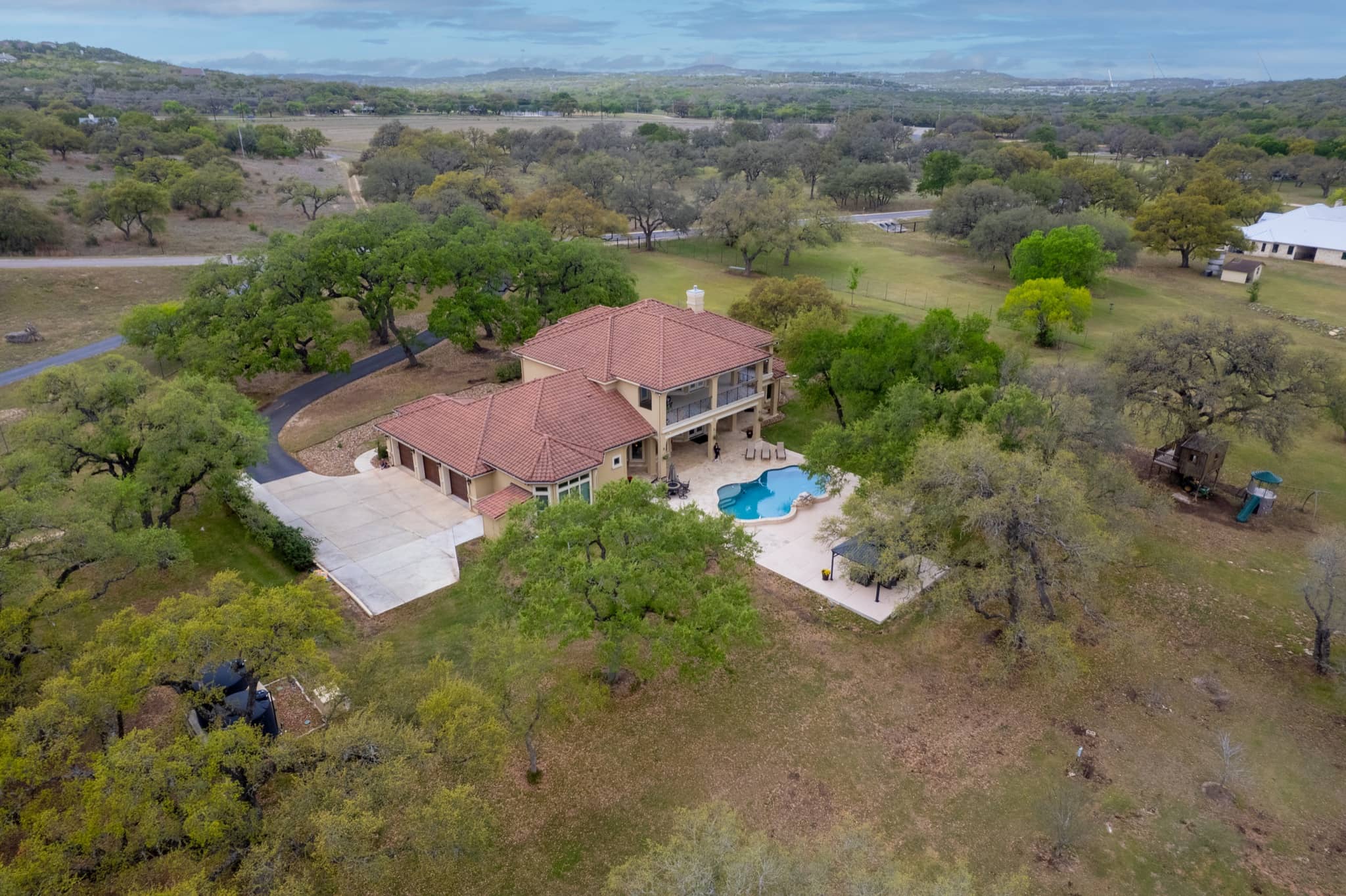 Aerial estate overview
